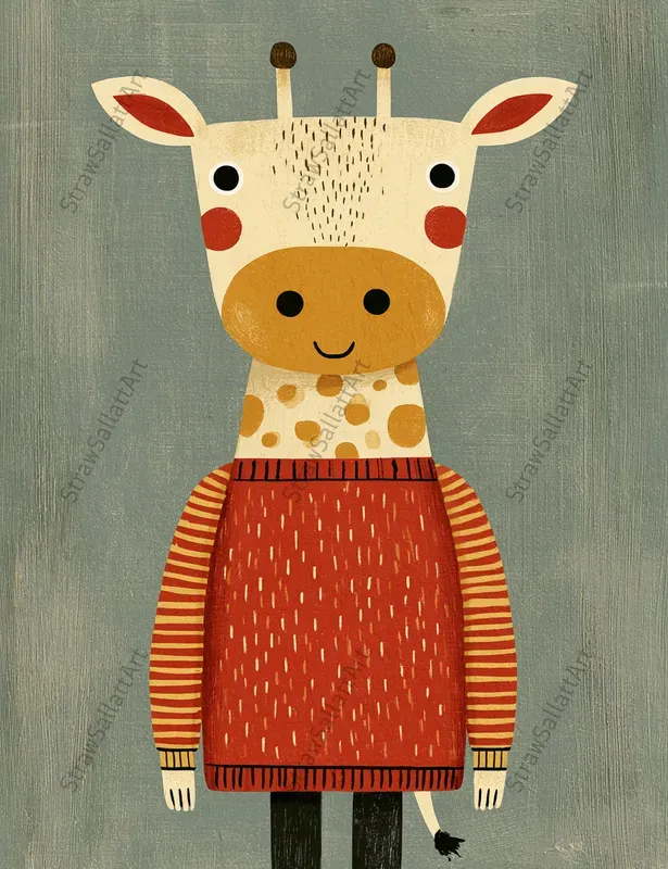 Minimalist Nordic Folk Character Designs