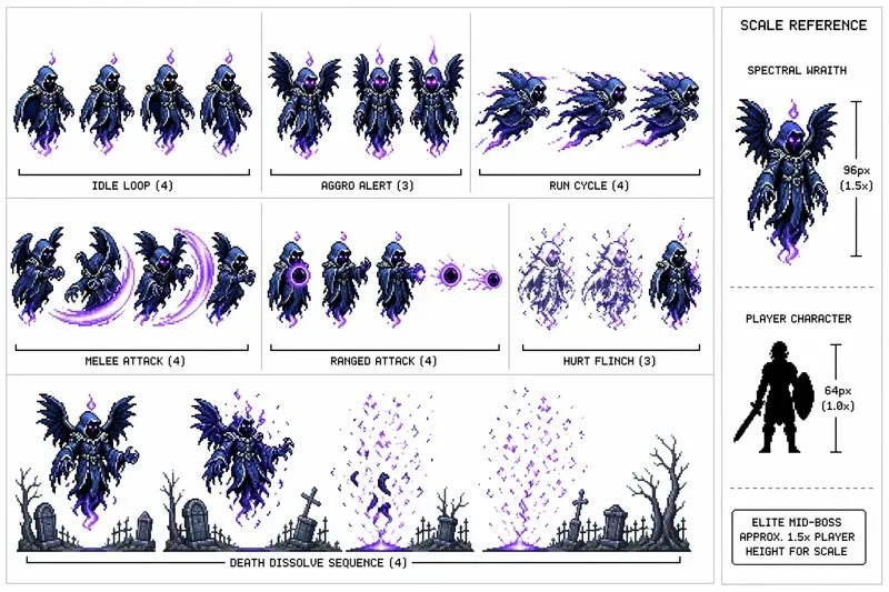 Enemy Sprite Sheet Designers