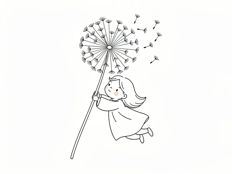 Cute Childlike Doodle Line Drawings