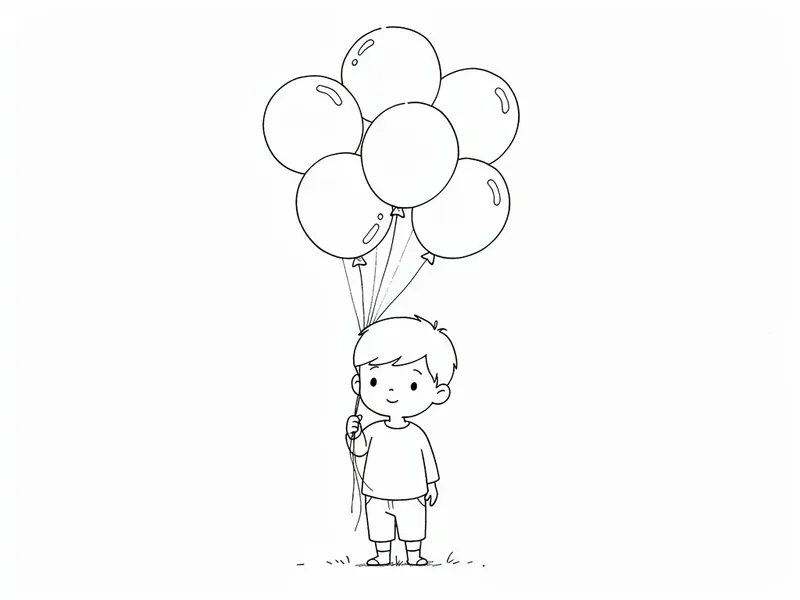 Cute Childlike Doodle Line Drawings
