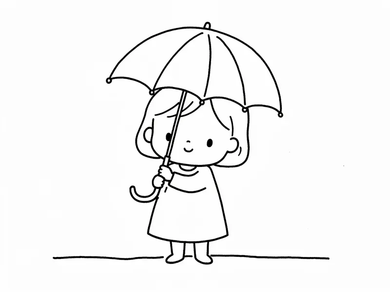 Cute Childlike Doodle Line Drawings
