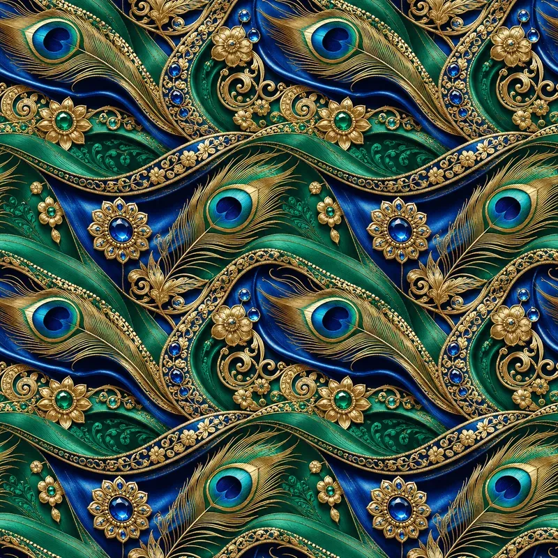 Luxury Jeweled Wave Pattern Designs