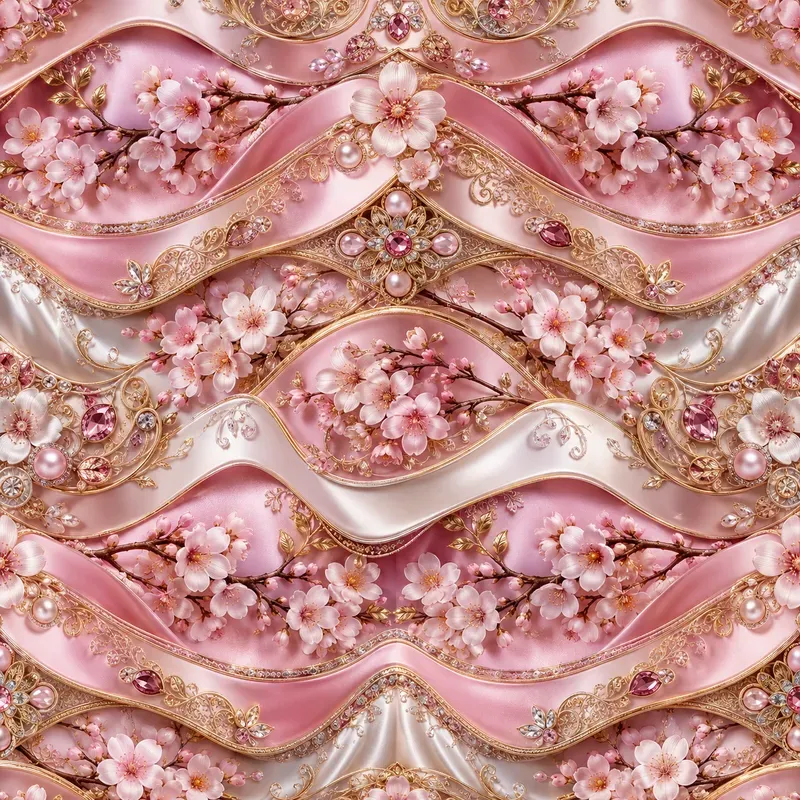Luxury Jeweled Wave Pattern Designs
