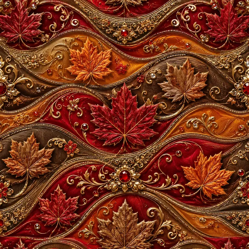 Luxury Jeweled Wave Pattern Designs