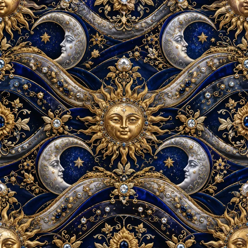 Luxury Jeweled Wave Pattern Designs