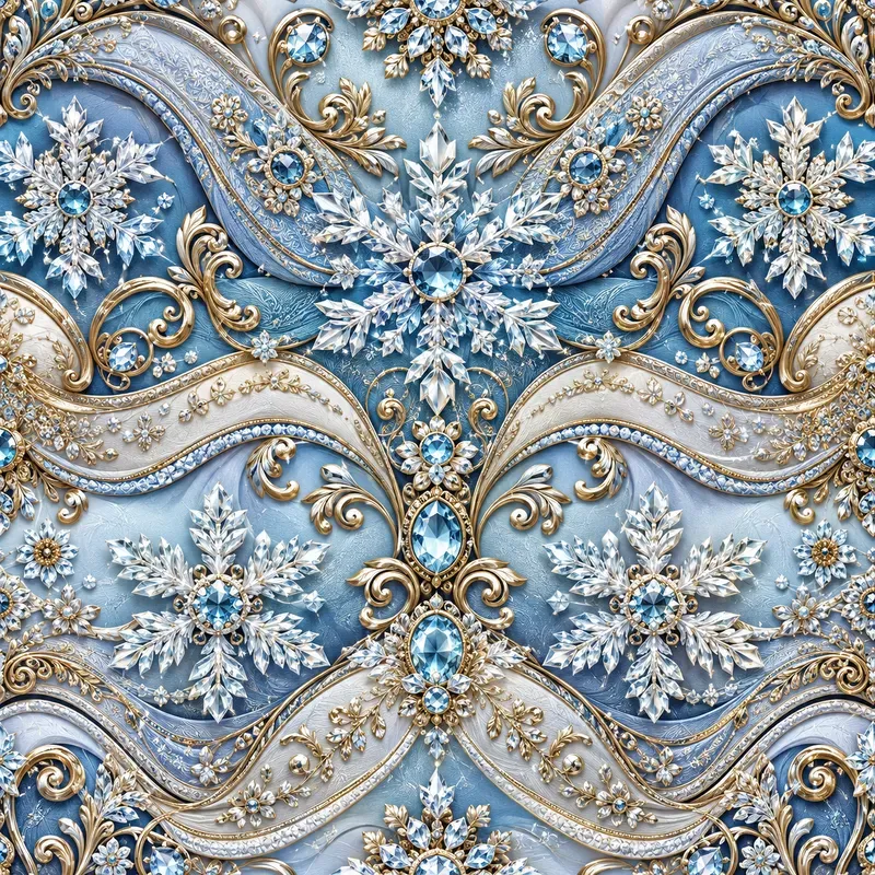 Luxury Jeweled Wave Pattern Designs