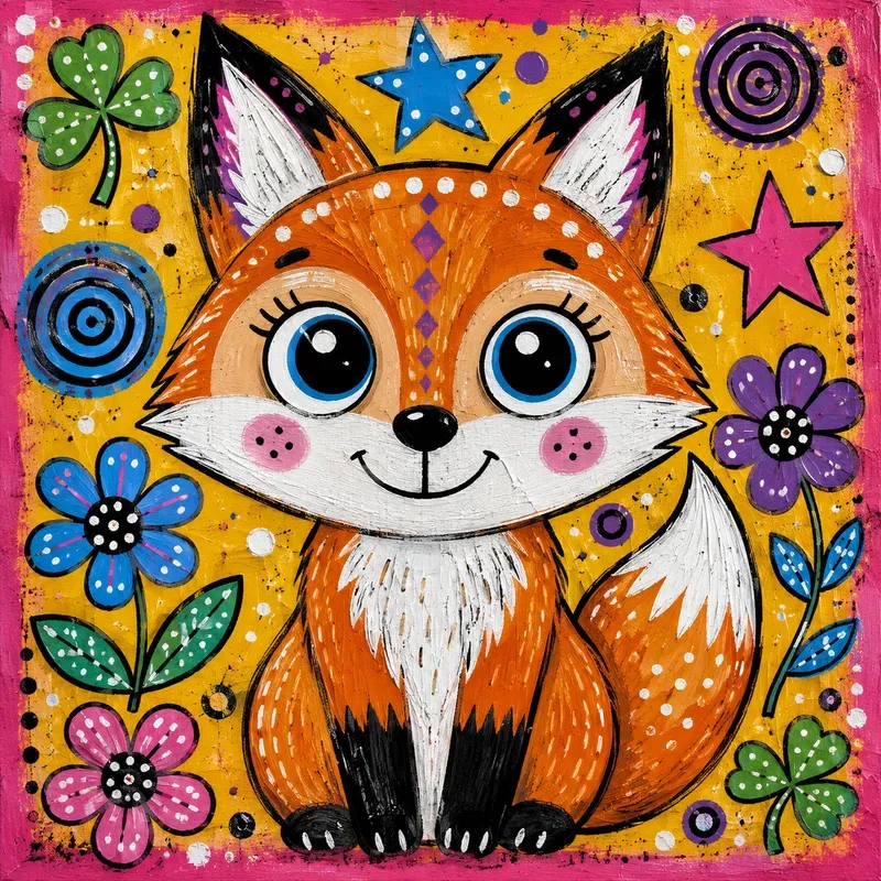 Whimsical Pop Art Characters