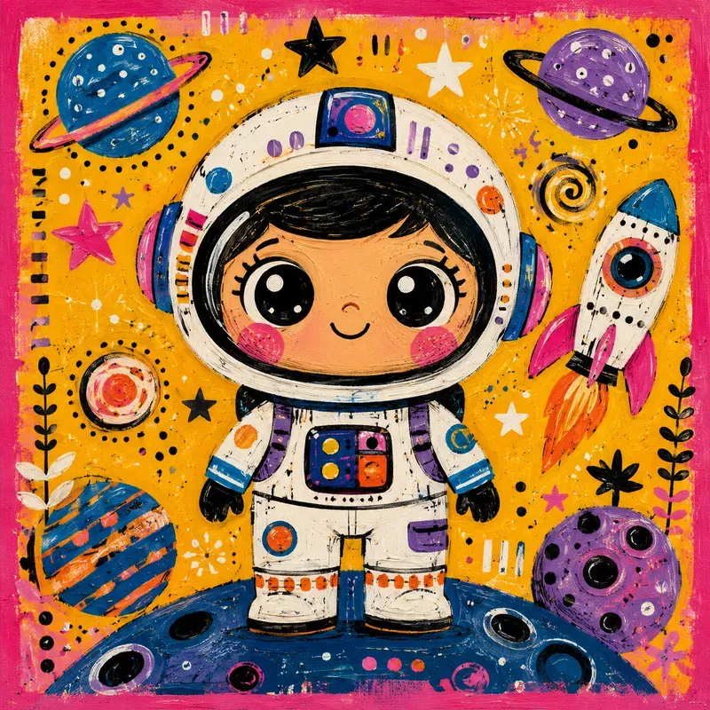 Whimsical Pop Art Characters