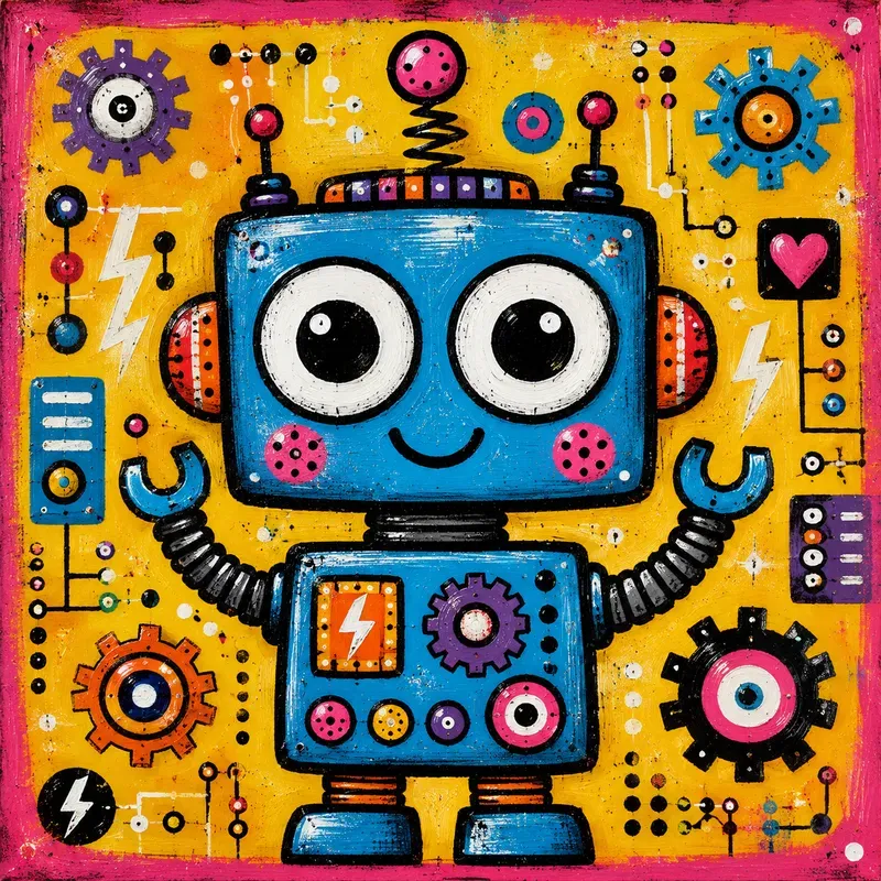 Whimsical Pop Art Characters