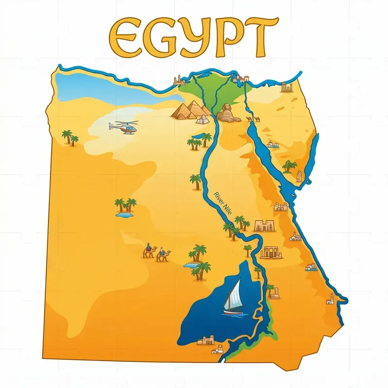 Vibrant Cultural Countries Terrain Maps