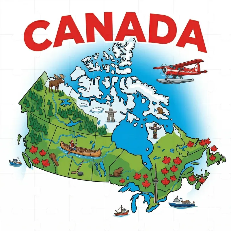 Vibrant Cultural Countries Terrain Maps
