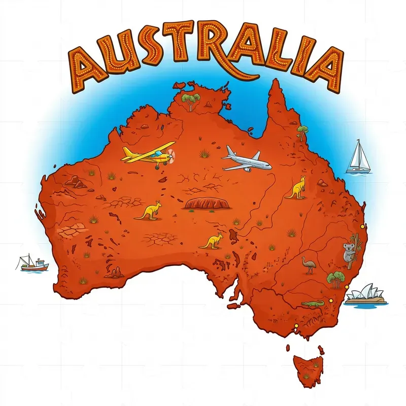 Vibrant Cultural Countries Terrain Maps