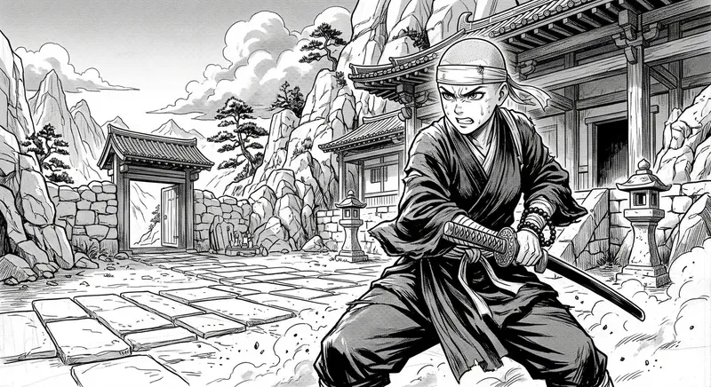 Manga Lineart Scene Generator
