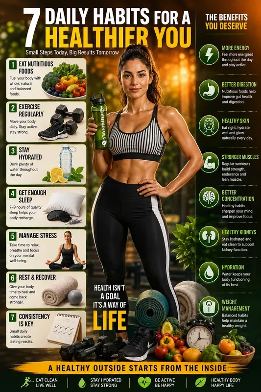 Healthy Lifestyle Infographics