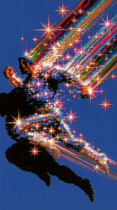 Neon Rave Action Posters