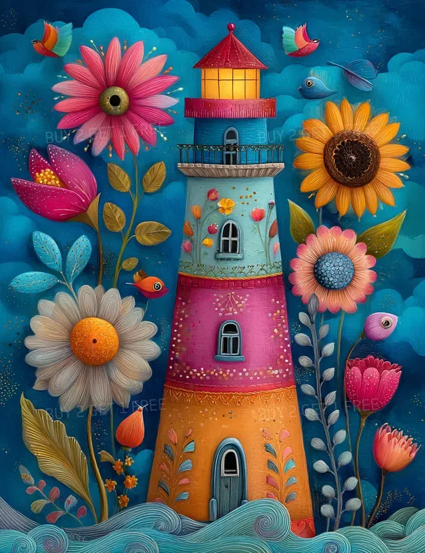 Floral Oceanic Junk Journal Pages