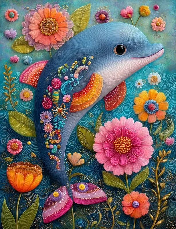 Floral Oceanic Junk Journal Pages