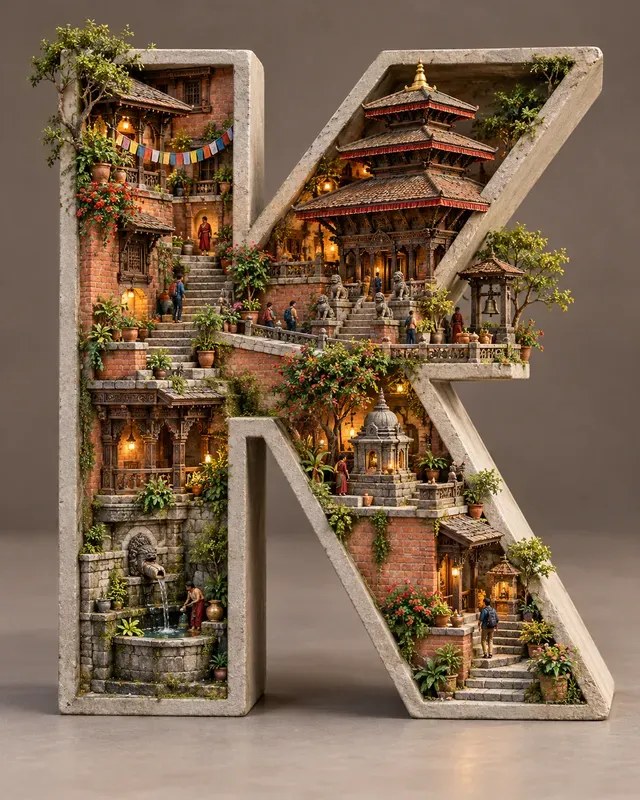 Places Inside Giant Letters