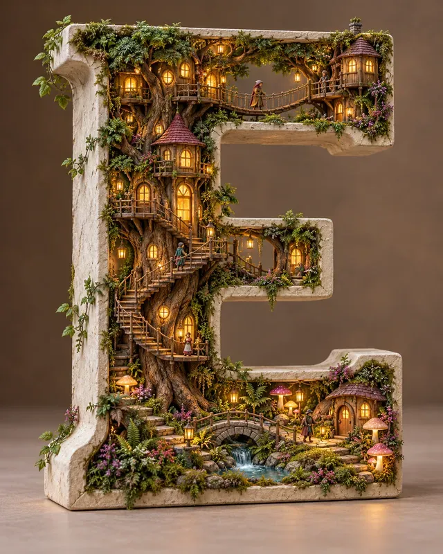 Places Inside Giant Letters