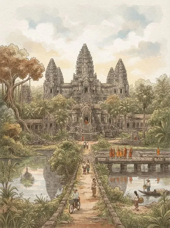 Nostalgic Watercolor Travel Posters