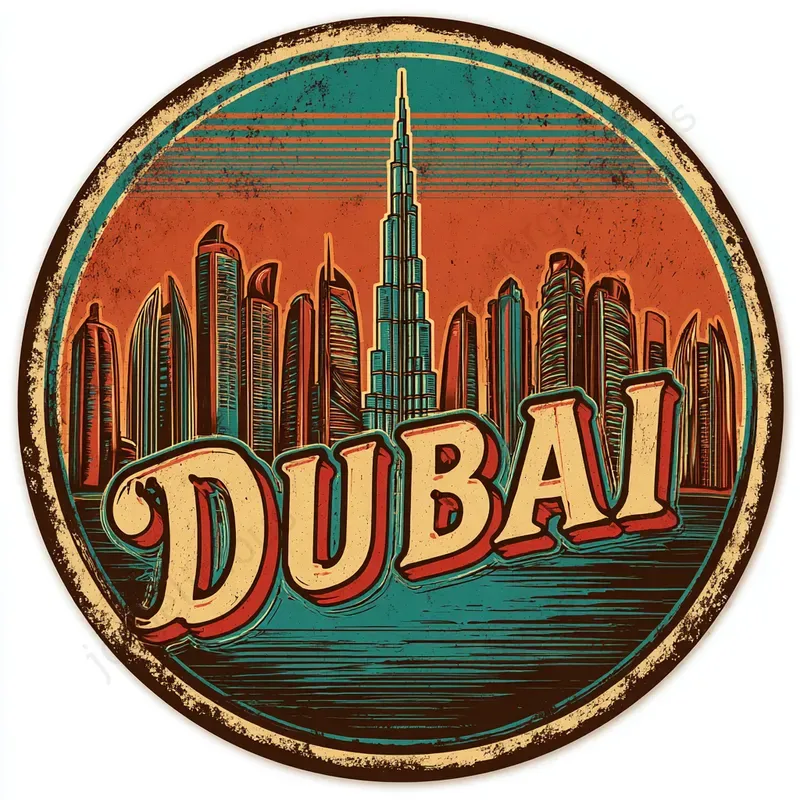 Vintage City Badges