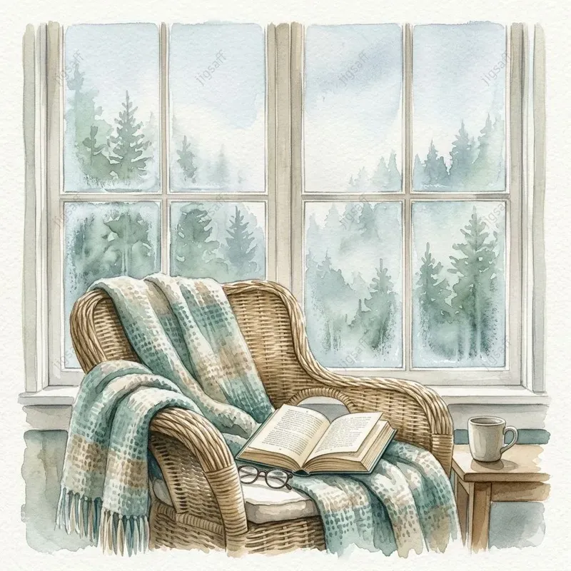 Coastal Serenity Watercolor Interiors