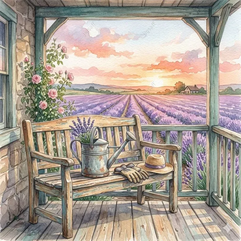 Coastal Serenity Watercolor Interiors