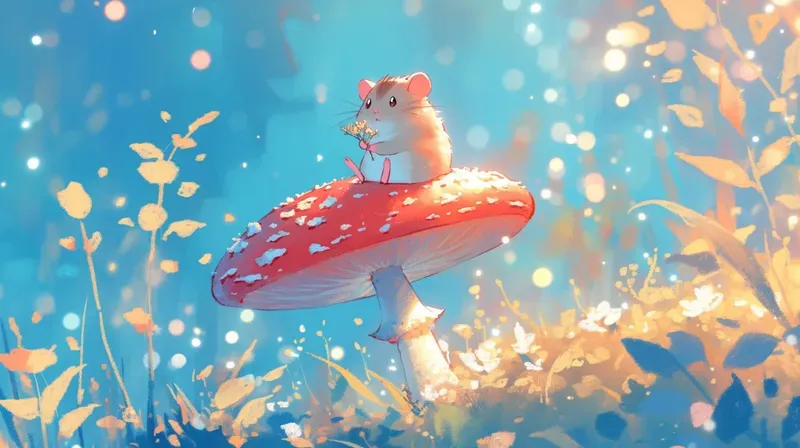 Crayon Gouache Cute Nature Scenes