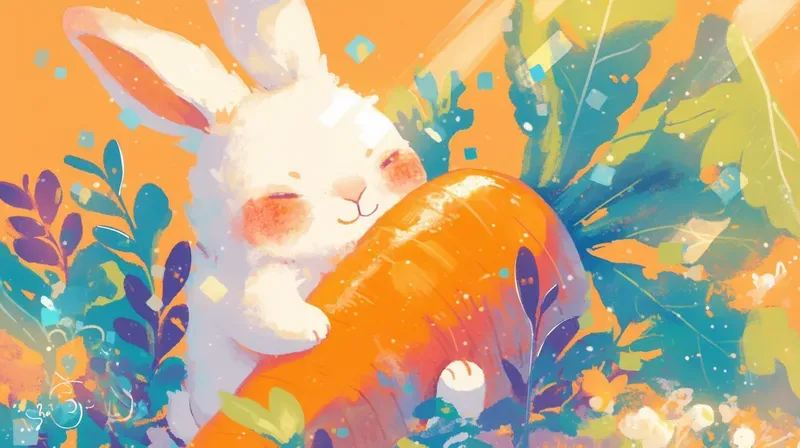 Crayon Gouache Cute Nature Scenes