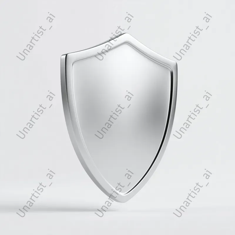 3D Silver Metallic Icon Renders