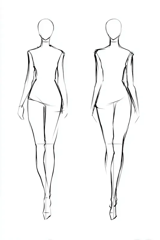Fashion Croquis Figures Mannequins