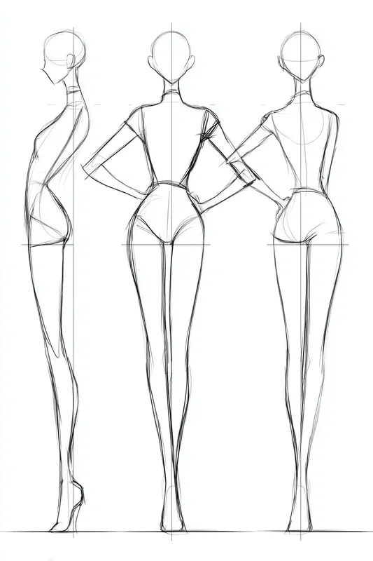Fashion Croquis Figures Mannequins