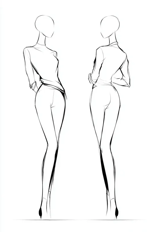 Fashion Croquis Figures Mannequins