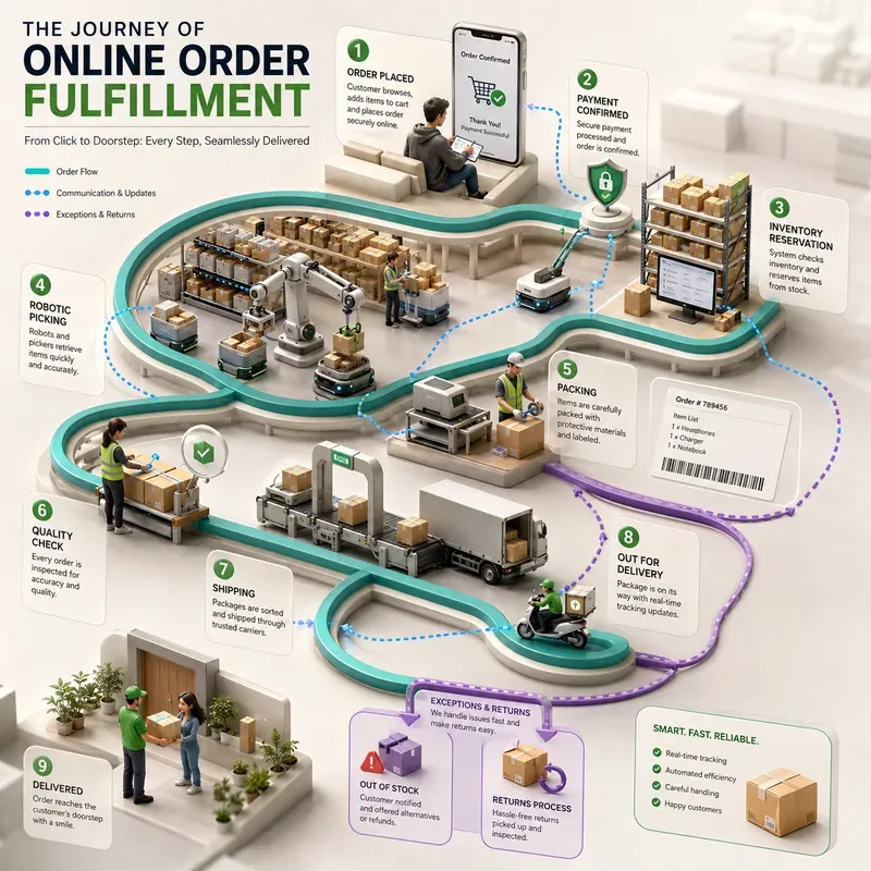 3D Process Flow Infographics