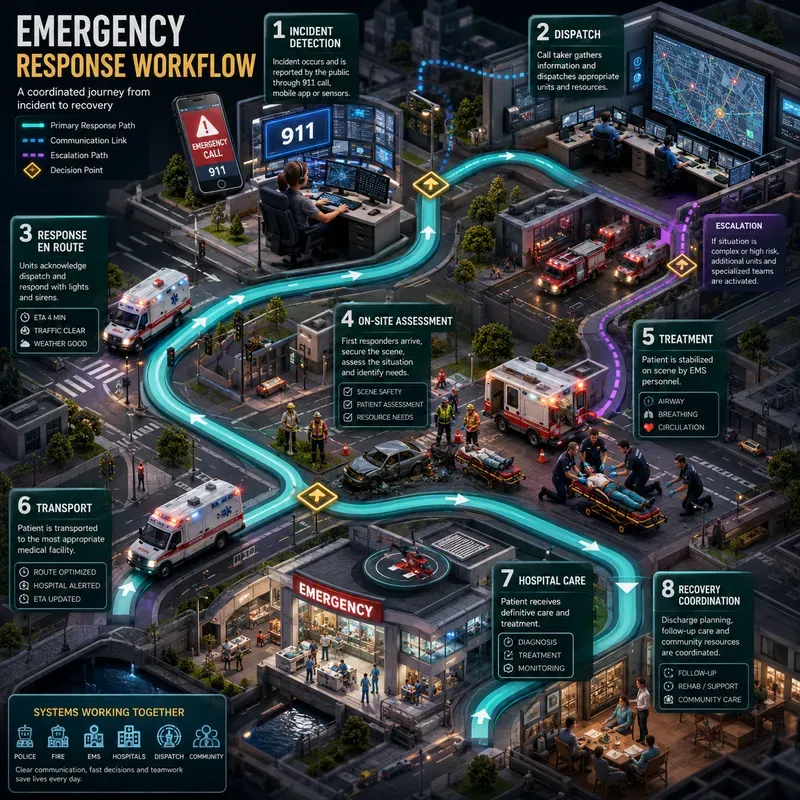 3D Process Flow Infographics