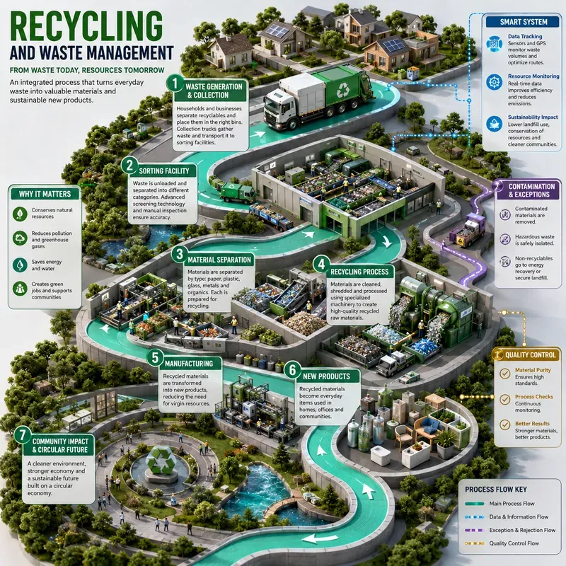 3D Process Flow Infographics