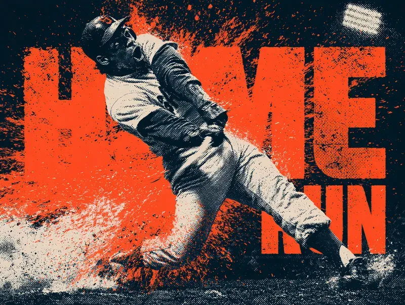 Dynamic Neon Retro Sports Posters