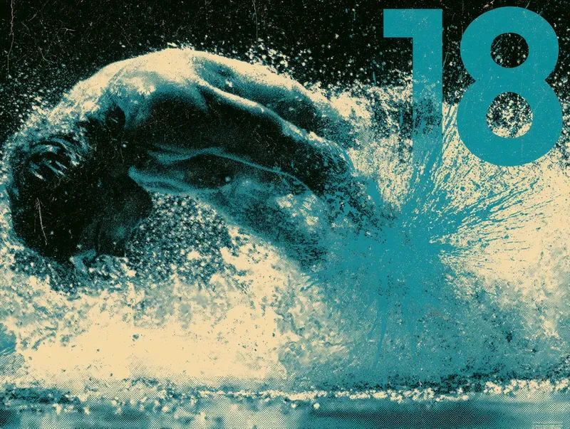 Dynamic Neon Retro Sports Posters