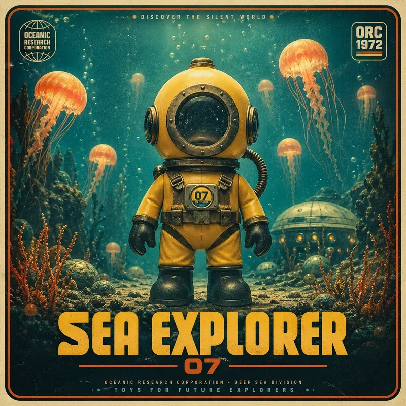 Retro Space Toy Poster Generator