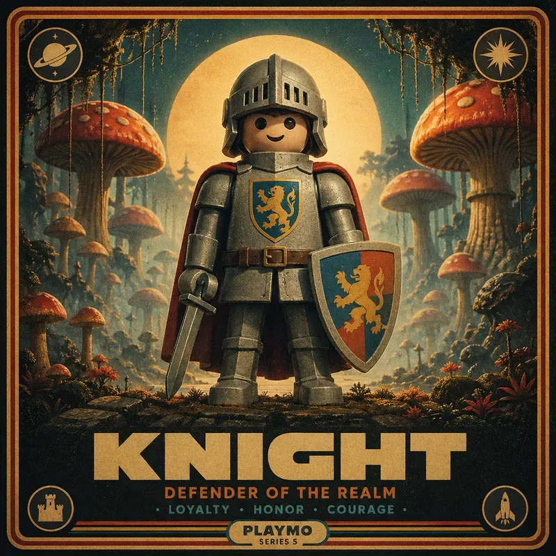 Retro Space Toy Poster Generator