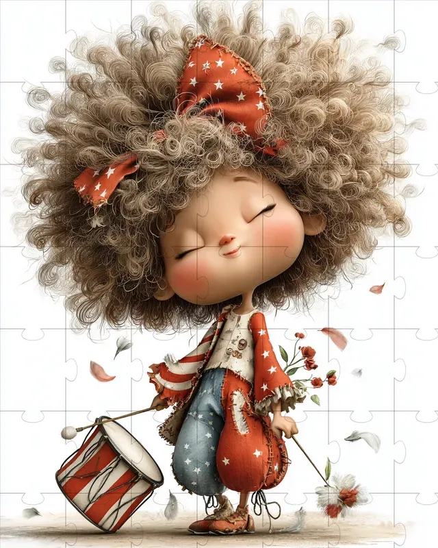 Parade Girl 4th Of July Clipart