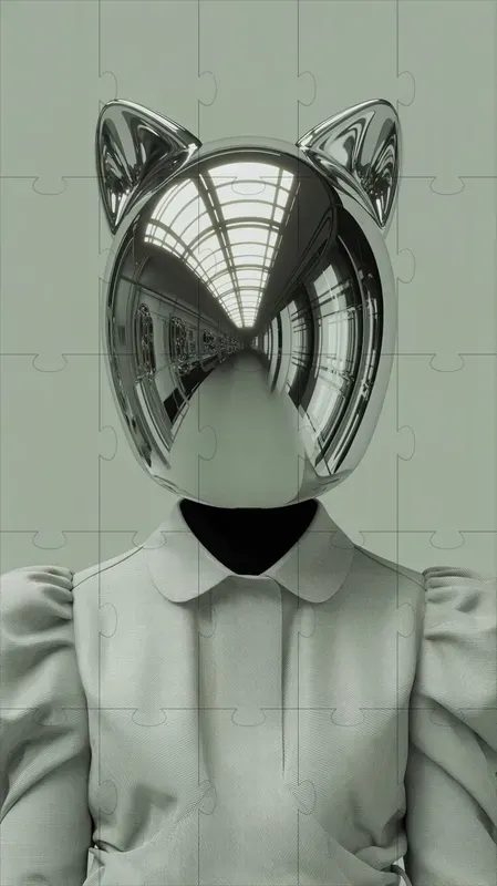 Surreal Chrome Fashion Portraits