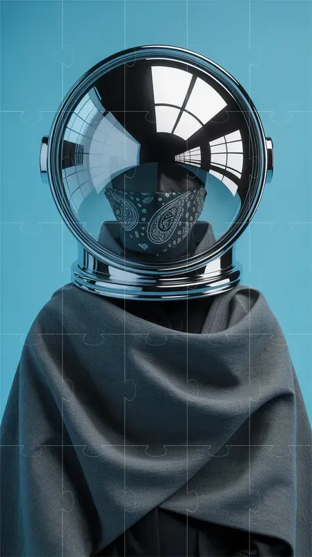 Surreal Chrome Fashion Portraits