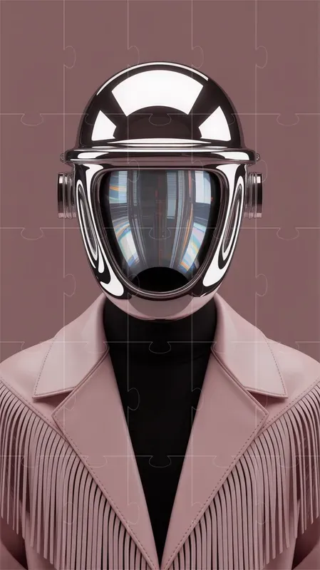 Surreal Chrome Fashion Portraits