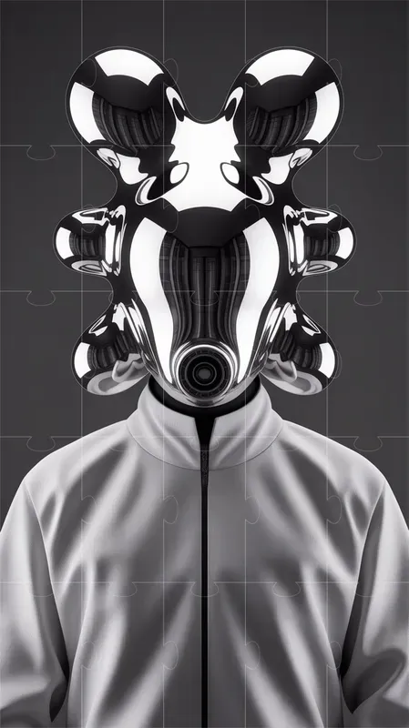 Surreal Chrome Fashion Portraits