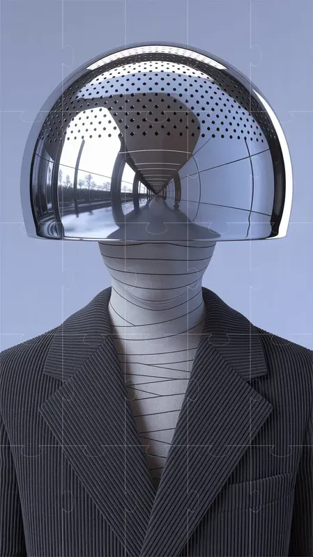 Surreal Chrome Fashion Portraits