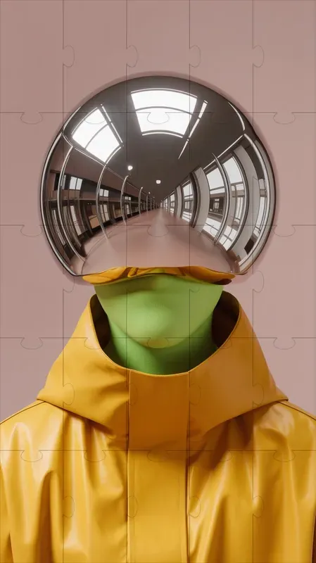 Surreal Chrome Fashion Portraits