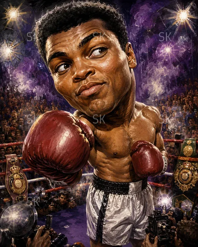 Cinematic Famous People Caricatures