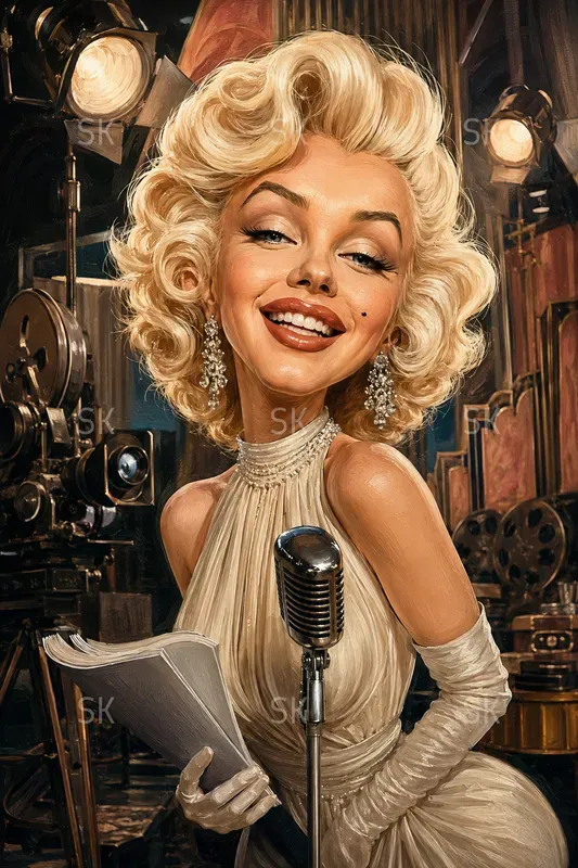 Cinematic Famous People Caricatures
