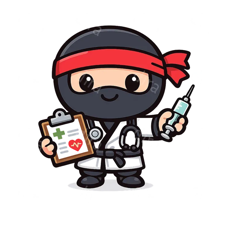 Ninja At Work Clip Art